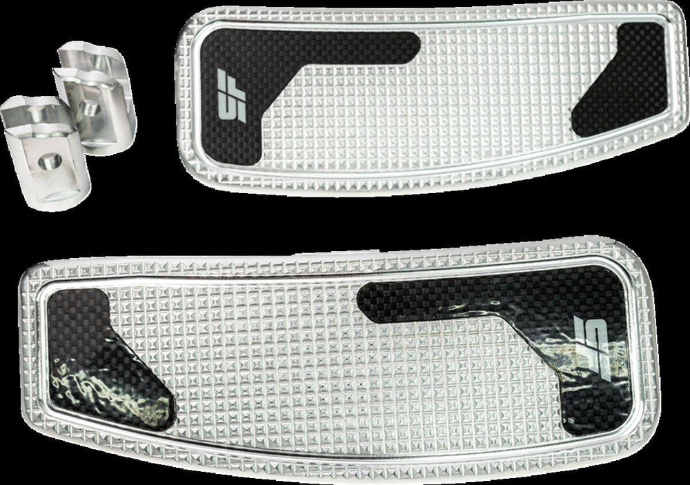 Slyfox Mini Floorboards For Harley Davidson FLDE 1750 ABS 2018-2020 - Silver