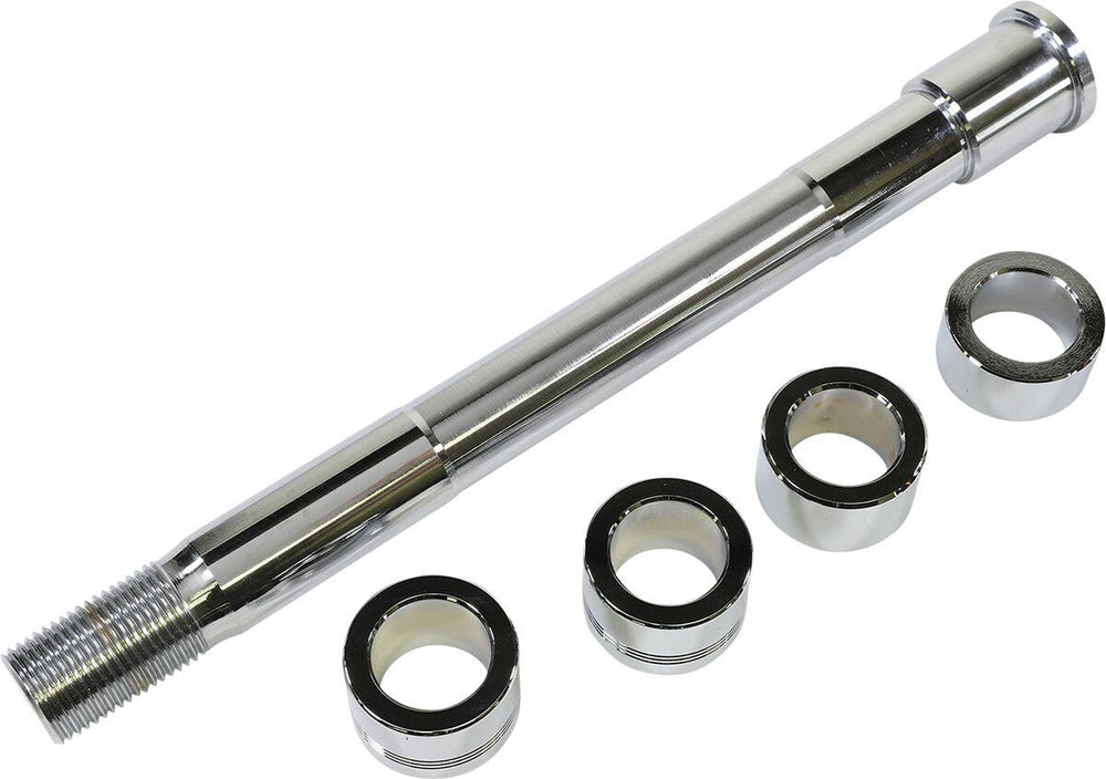 Drag Specialties Front Axle Kit For Harley Davidson FLSB 1750 2018-2024 - Chrome Silver