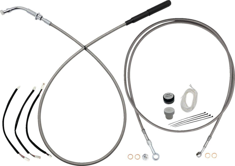 Fat Baggers Inc. EZ Install Kit For Harley Davidson FLHX 1923 2024-2026 30.5cm (12") - Chrome