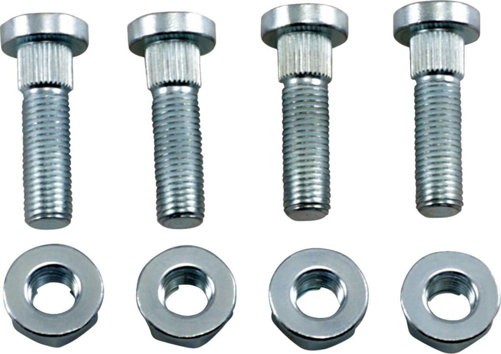 Moose Racing Wheel Stud/Nut Kit For Kawasaki KAF 400 2X4 2008-2025 Fits Front Or Rear - Silver