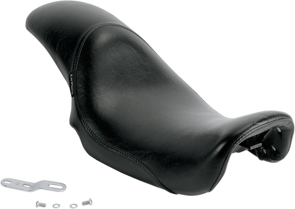 LE Pera Silhouette 2 Up Seat For Harley Davidson FLD 1690 2012-2013 Plain - Black
