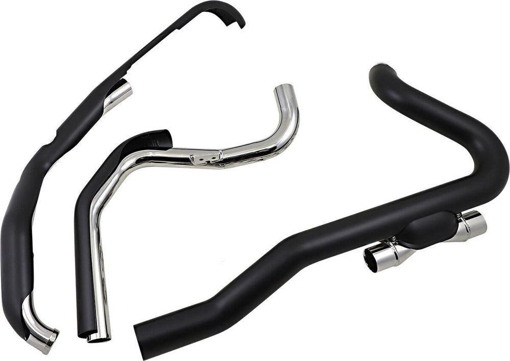 Cobra Powerport Trike Dual Header Pipes For Harley Davidson FLHTCUTG 1690 2009-2016 - Raven Black