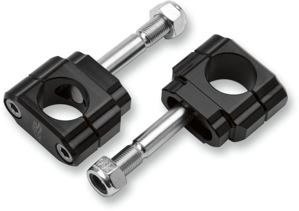 Renthal Rubber-Mounted Handlebar Clamp For Kawasaki KLX230R S - Black