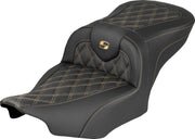 Saddlemen Roadsofa Lattice Stitch Seat For Harley Davidson FLHX 1923 ABS 2024-2026 - Black/Gold