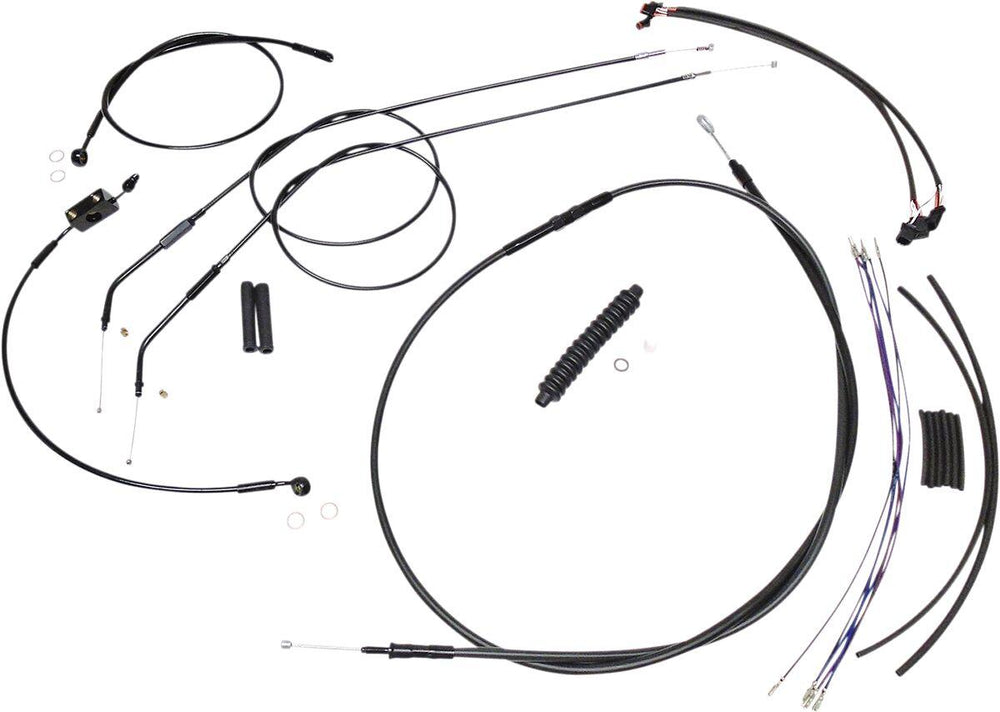 Magnum Shielding XR Handlebar Cable Install Kit For Harley Davidson XL 1200 C 25.5 - 30.5cm (10" - 12") - Black