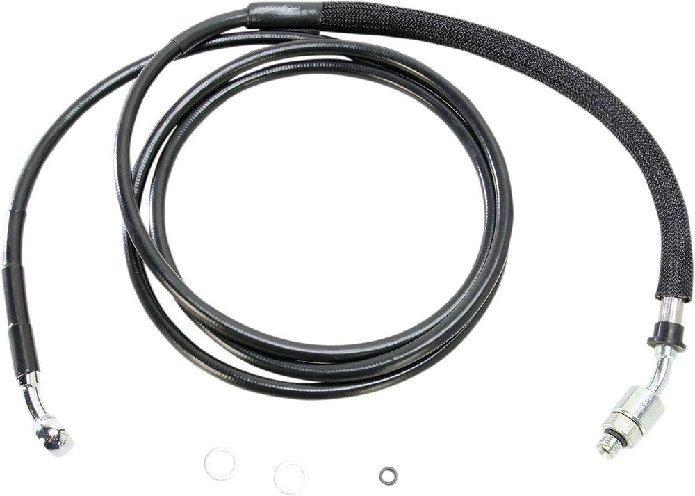 Drag Specialties Stainless Steel Hydraulic Clutch Hose For Harley Davidson FLHRSE5 1800 2013 208.5 cm - Vinyl-Coat Black