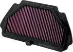 K&N High Flow Air Filter For Kawasaki ZX-6 R 600 2009-2012 - Black Red