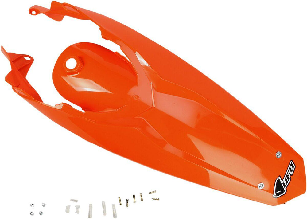 UFO Enduro Rear Fender For KTM  EXC125 2012-2016 Rear - KTM Orange