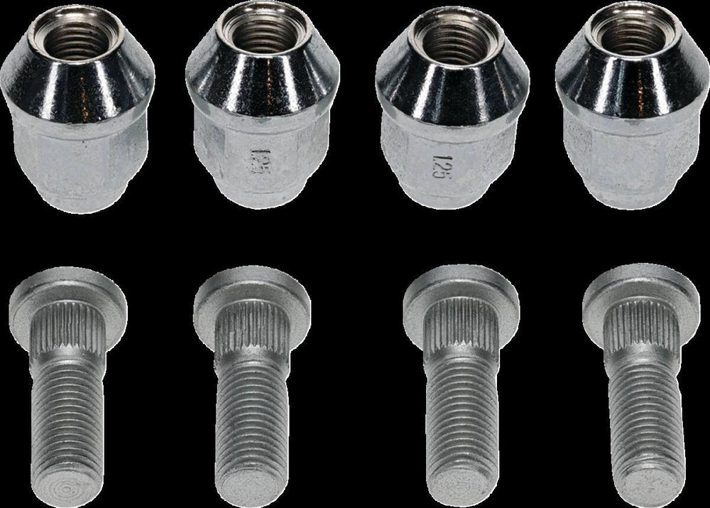 Moose Racing Wheel Stud/Nut Kit For Suzuki LT-A 400 ASI 4X4 2020-2023 Fits Front Or Rear/Rear Left - Silver