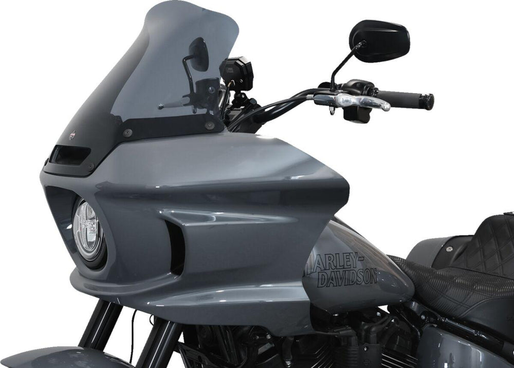 Klock Werks Flare Windshield For Harley Davidson FXLRST 1923 2022-2025 25.5 cm (10") - Dark Smoke