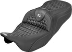 Saddlemen Extended Reach RoadSofa Seat For Harley Davidson FLH 1868 ABS 2021 - Black/White