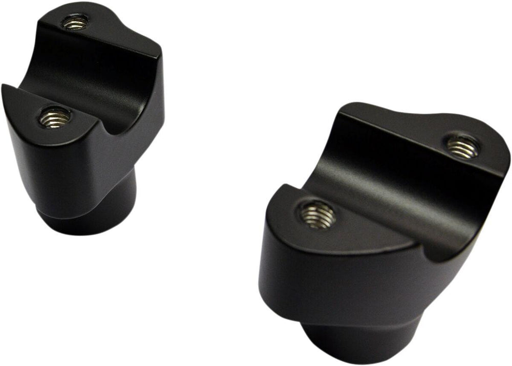 Drag Specialties Buffalo Billet Aluminium Handlebar Riser 38.1 mm Rise - Black