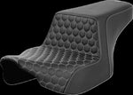 Saddlemen Honeycomb Step Up Seat For Harley Davidson FLHX 1923 ABS 2024-2026 - Black/Silver