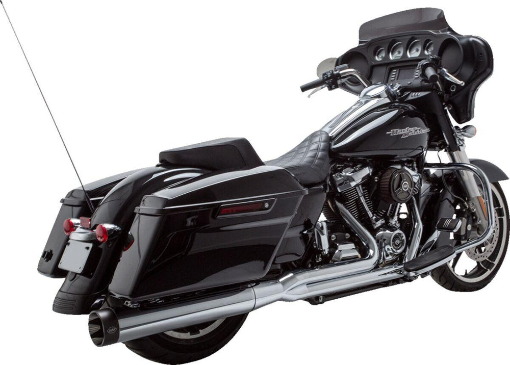 S&S Cycle 2 into 1 Sidewinder Complete Exhaust System For Harley Davidson FLH 1868 2021 - Chrome