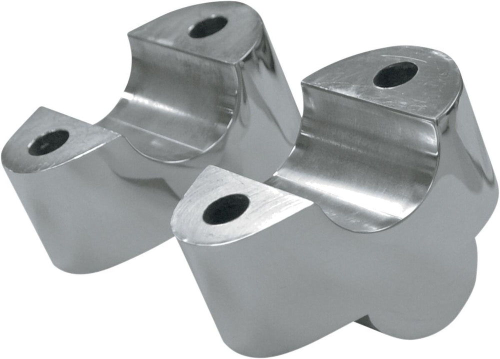 LA Choppers Handlebar Riser Extensions For Harley Davidson FXDB 1584 2008-2012 1" Rise - Chrome