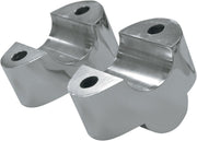 LA Choppers Handlebar Riser Extensions For Harley Davidson FXDB 1584 2008-2012 1" Rise - Chrome