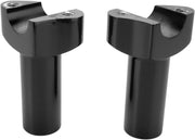 Drag Specialties Forged Aluminium Handlebar Riser 88.9 mm Rise - Black