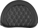 Saddlemen Half-Moon Contour Cruiser Motorcycle Seat Sissy Bar Pad - Honeycomb Black/Grey