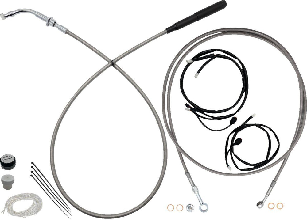 Fat Baggers Inc. EZ Install Kit For Harley Davidson FLHX 1923 2024-2026 33 - 35.5cm (13" - 14") - Chrome