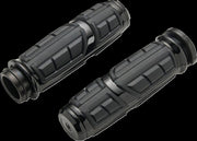 Ciro Chicane Grips For Harley Davidson FLDE 1750 ABS 2018-2020 - Black