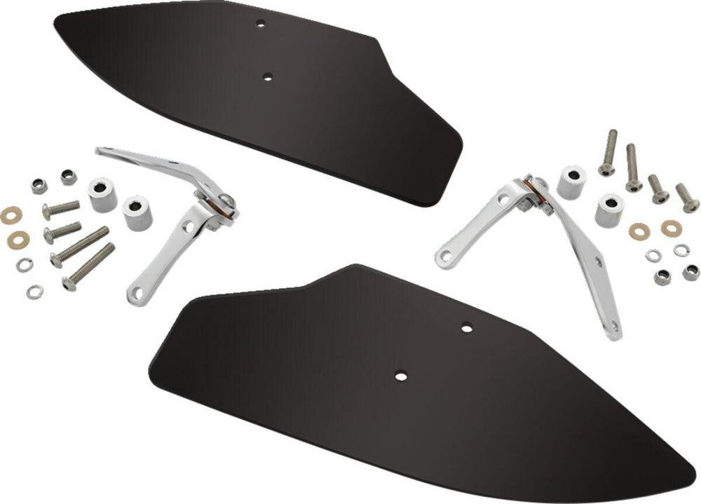 Show Chrome Upper Wind Deflectors For Honda GL 1800 2018-2023 - Dark Smoke