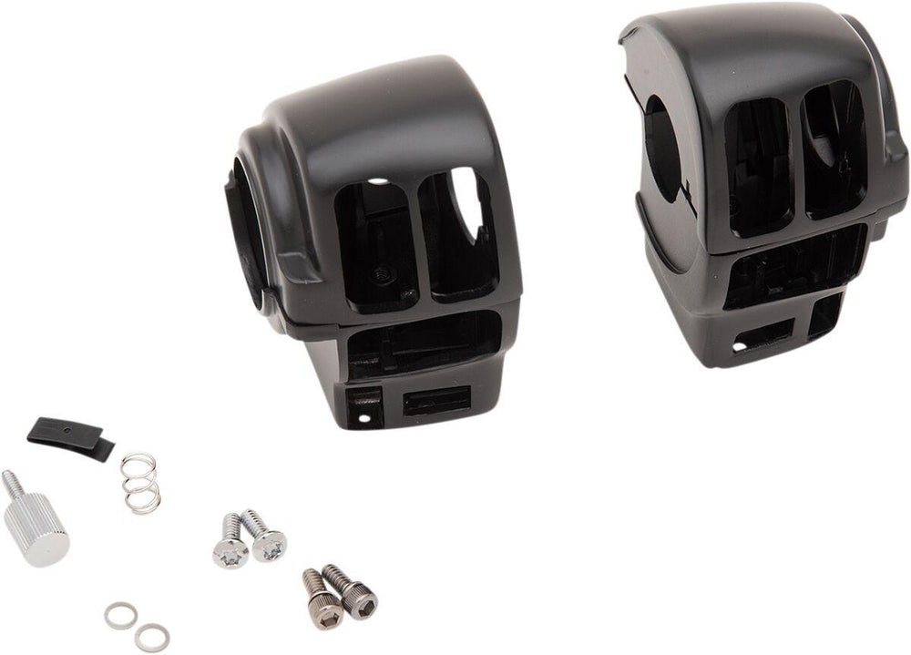 Drag Specialties Handlebar Switch Housing Kit For Harley Davidson FLHT 1584 2008 - Black