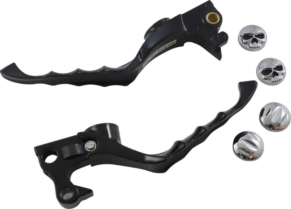 Kuryakyn Zombie Levers Set For Harley Davidson XL 1200 C 2009 - Black