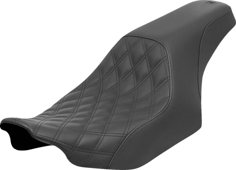 Saddlemen Profiler Lattice Stitch/Smooth Seat For Harley Davidson FLHX 1923 2024-2026 - Black
