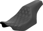 Saddlemen Profiler Lattice Stitch/Smooth Seat For Harley Davidson FLHX 1923 2024-2026 - Black