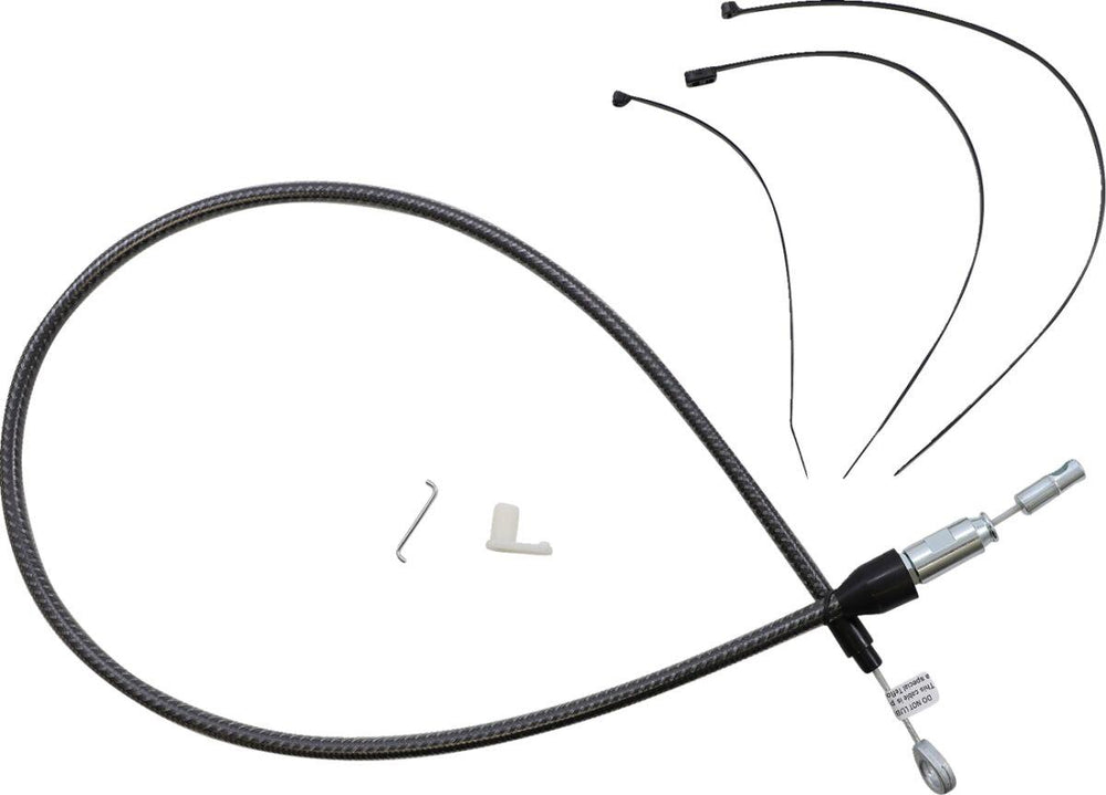 Magnum Shielding KarbonFibr Quick Connect Clutch Cable For Harley Davidson FLDE 1750 2018-2020 96.5 cm (38") - Carbon Fiber Silver