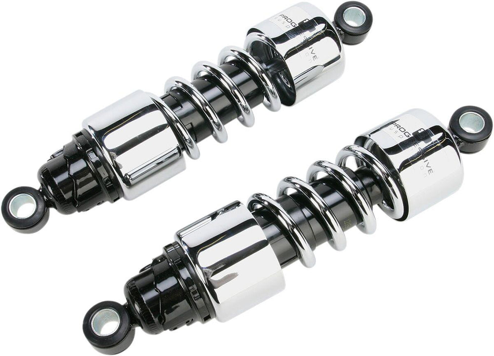 Progressive Suspension 412 Series Cruiser Shocks For Honda VT750C Shadow Aero 2004-2016 292mm (11.50") - Black/Chrome
