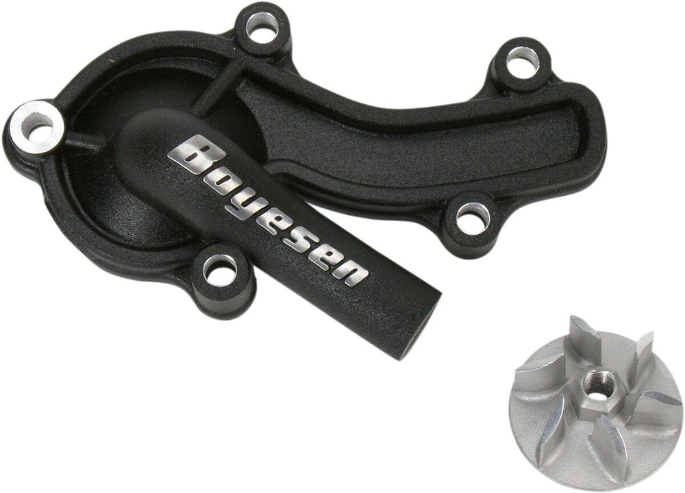 Boyesen Supercooler Water Pump Cover & Impeller Kit For Honda CRF150R 2007-2026 - Black
