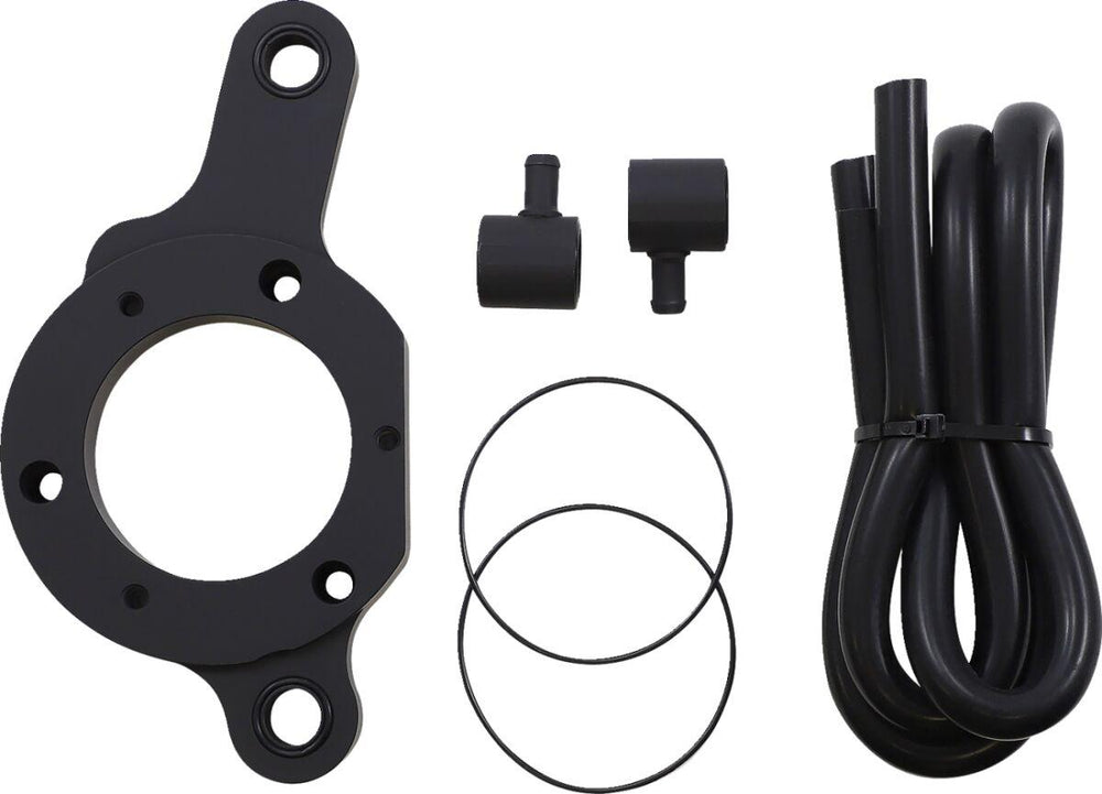 Trask External Breather Kit For Assault Charge Air Cleaner For Harley Davidson FLDE 1750 2018-2020 - Black