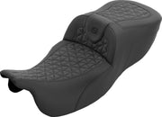 Saddlemen Roadsofa Extended Reach Seat For Harley Davidson FLRT 1690 2015-2016 Gripper - Black