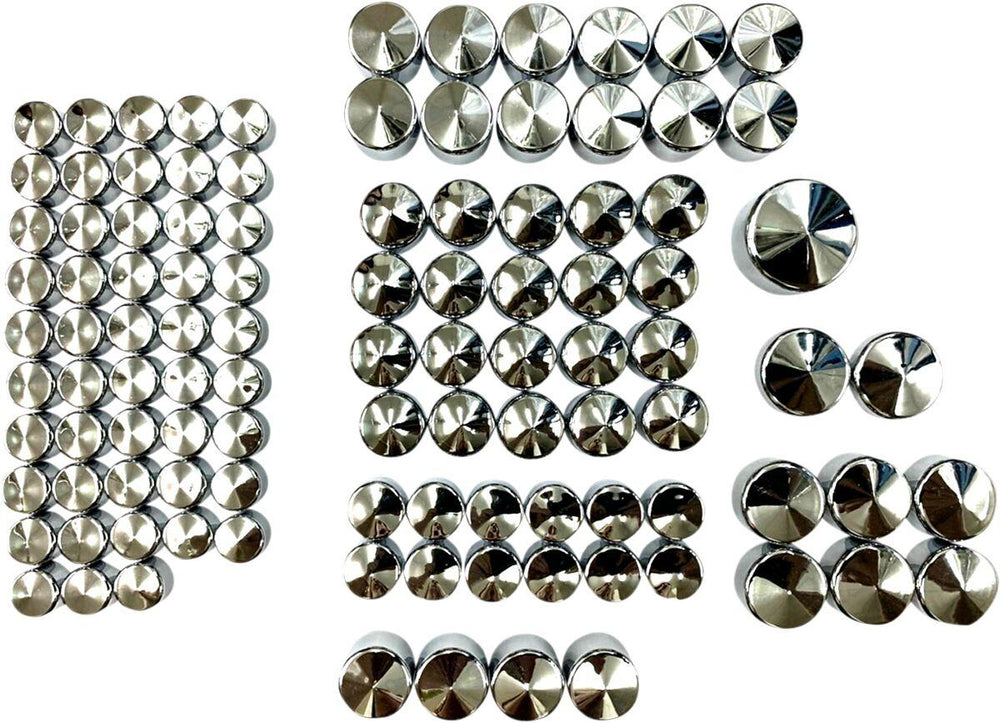 Drag Specialties Bolt Cover Deluxe Kit For Harley Davidson FLDE 1750 2018-2020 - Chrome