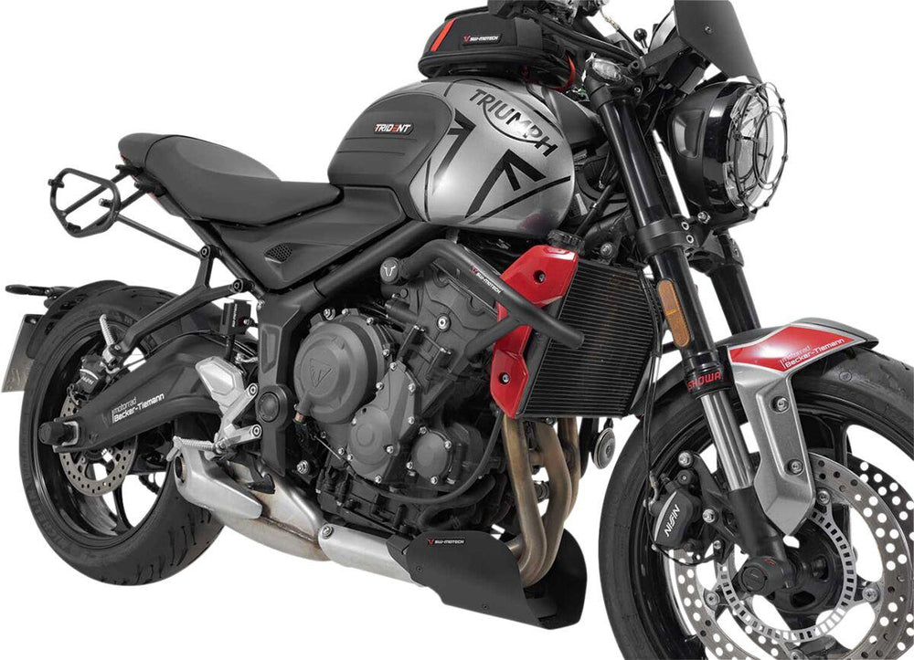 SW Motech Crash Bars For Triumph Trident 660 2021-2024 - Black Powder-Coated
