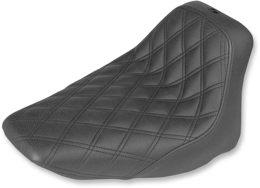 Saddlemen Renegade Lattice Stitch Solo Seat For Harley Davidson FLSTC1450 2006 - Black