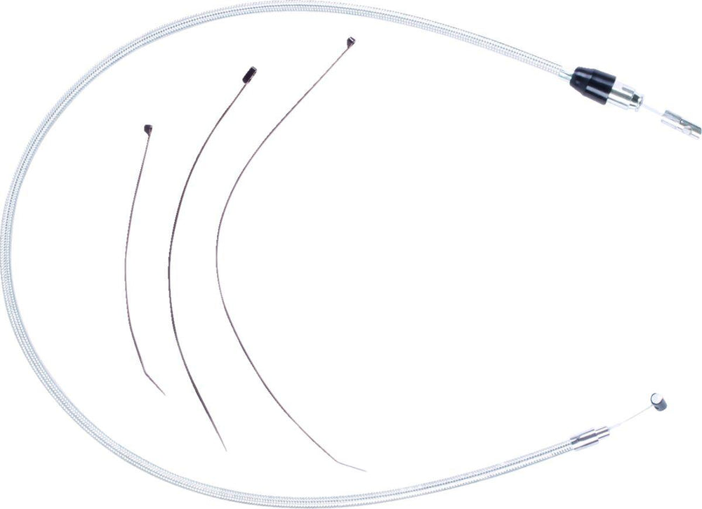 Magnum Shielding Sterling Chromite II Quick Connect Clutch Cable For Harley Davidson FLHX 1923 2024-2026 99 cm (39") - Chrome