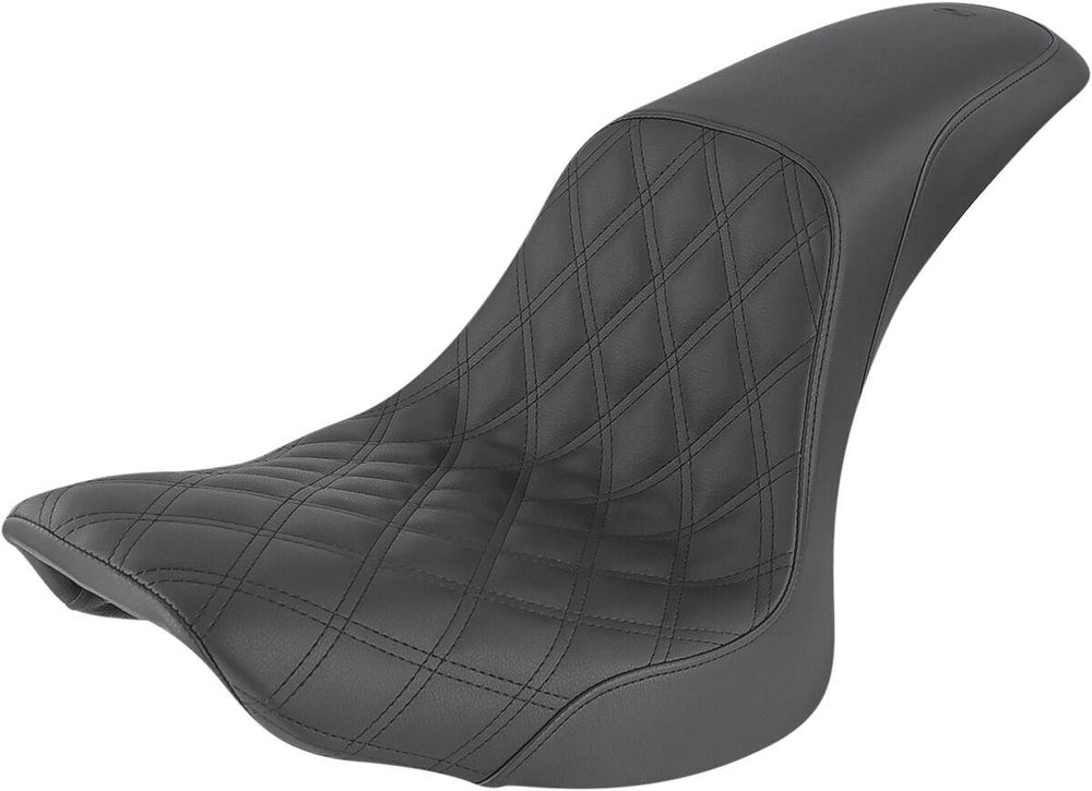 Saddlemen Profiler Lattice Stitch Seat For Harley Davidson FLSTC1450 Heritage Softail Classic 2006 - Black