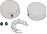 Drag Specialties Swingarm Pivot Bolt Covers For Harley Davidson FLST 1450 - Chrome