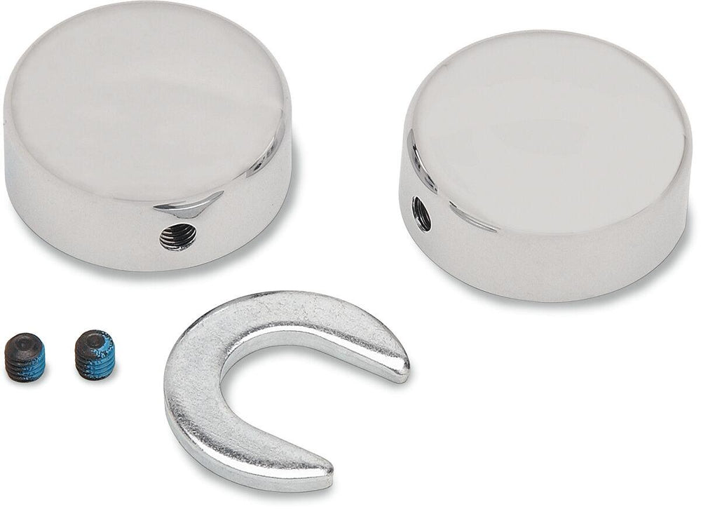 Drag Specialties Swingarm Pivot Bolt Covers For Harley Davidson FLST 1340 1987-1990 - Chrome