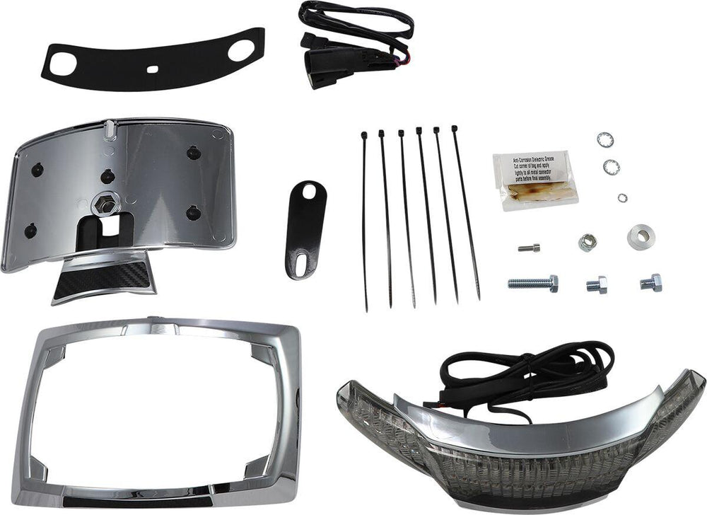 Ciro Latitude Taillight & License Plate Mount For Harley Davidson FLHRXS 1750 ABS 2017-2018 Rear Light Smoke