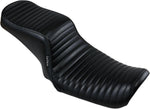 LE Pera Cherokee Seat For Harley Davidson FLD 1690 2012-2013 Pleated - Black
