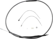 Magnum Shielding Polished KarbonFibr Clutch Cable For Harley Davidson FLD 1690 2012-2013 169.5 cm (66-11/16") - Carbon Fiber/Silver