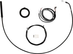 LA Choppers Complete Plug-and-Play Alternate Length Cable Kit For Harley Davidson FLH 1868 ABS 2021 45.5 cm - 51 cm (18" - 20") - Black/Clear-Coated