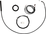LA Choppers Complete Plug-and-Play Alternate Length Cable Kit For Harley Davidson FLH 1868 ABS 2021 45.5 cm - 51 cm (18" - 20") - Black/Clear-Coated