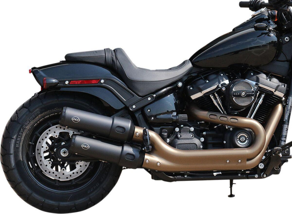 S&S Cycle Grand National  Silencers For Harley Davidson FXFB 1750 2018-2019 - Black Ceramic