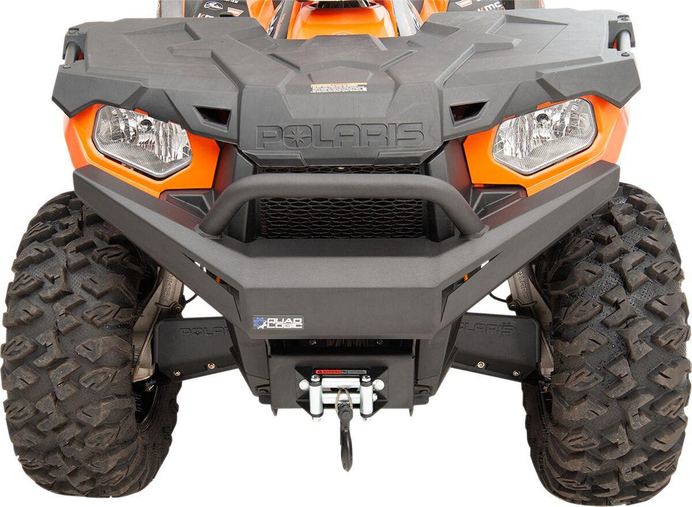 Quad Logic Front Bumper For Polaris Sportsman 450 HO 4X4 - Black
