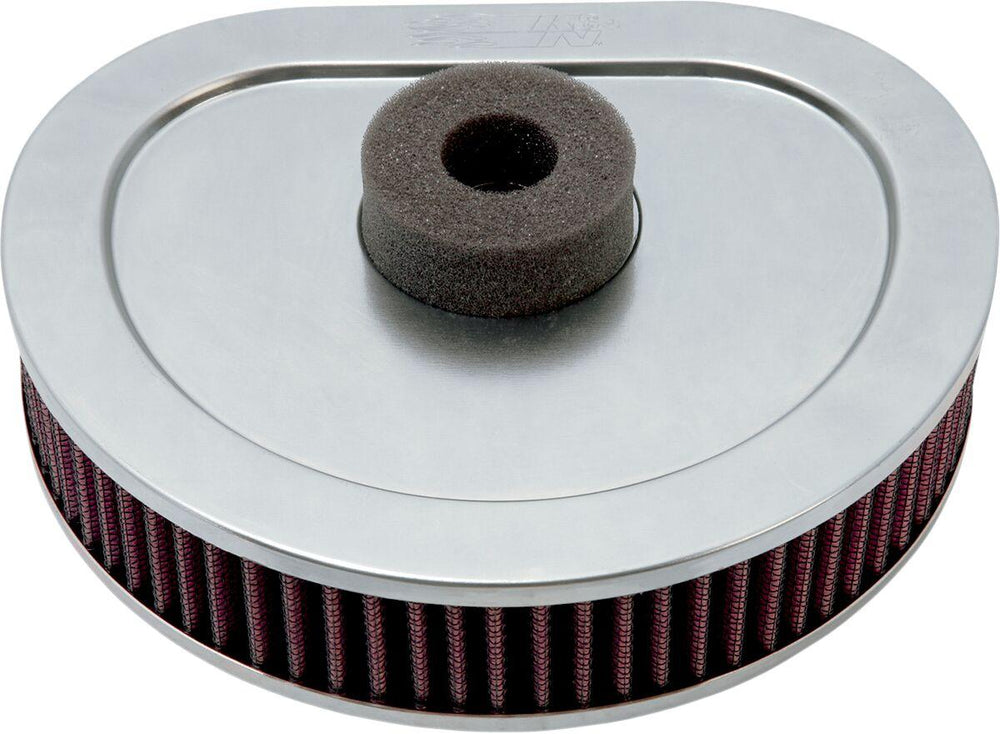 K&N High Flow Air Filter For Harley Davidson FLHR 1340 1994-1998 - Black Red