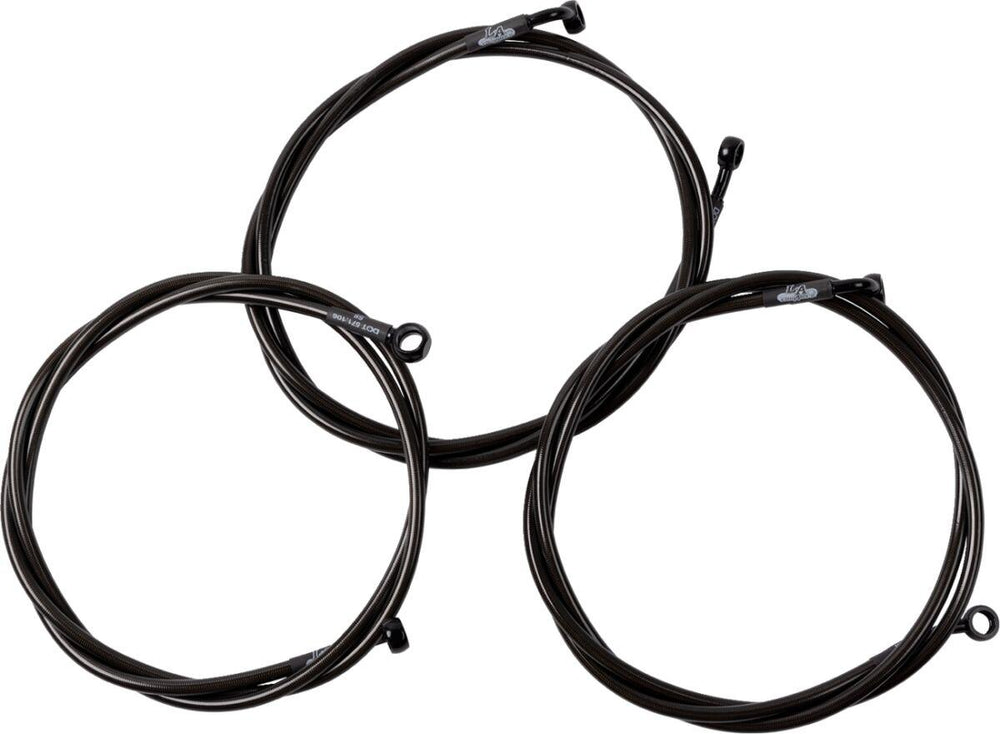LA Choppers Brake Line Kit For Harley Davidson FLHRXS 1868 ABS 2024 08-10 FL 24+ Midnight Black